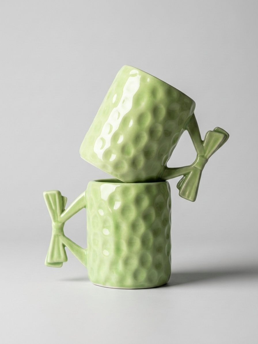 Green Ribbon Mugs