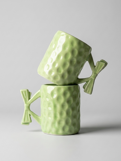 Green Ribbon Mugs