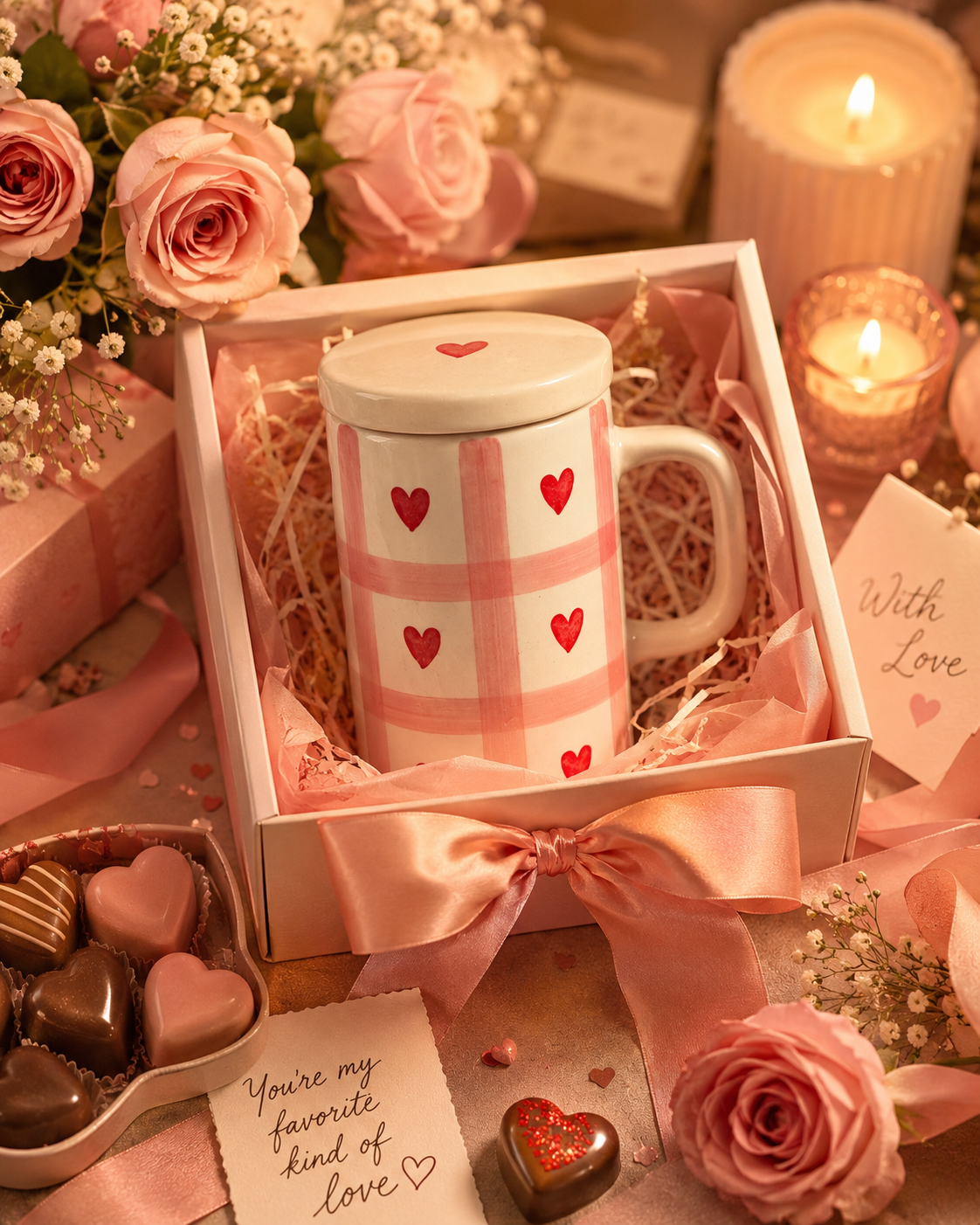 Love Notes & Latte Mug With Lid
