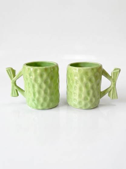Green Ribbon Mugs
