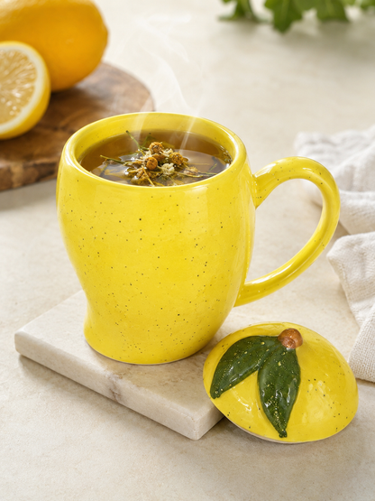 Mango Moon Mug with Lid & Straw