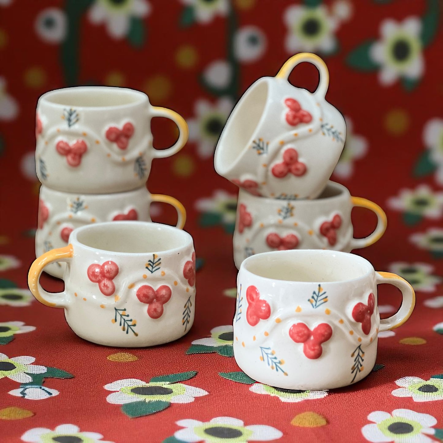 Cherry-licious Mugs Set of 6
