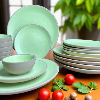 Earthy Mint Dinner set (18pcs)