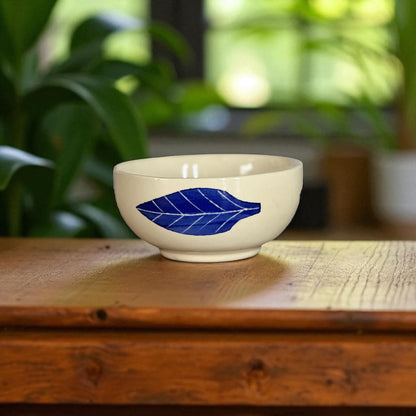 Blue Leaf Bowls / Katori