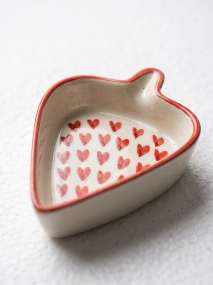 Hearts Condiments and Snacks Trays (Set of 3)