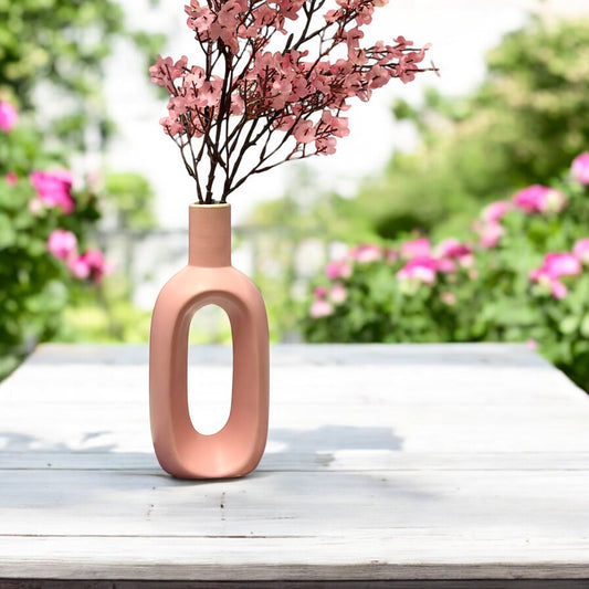 Hollow Pink Vase