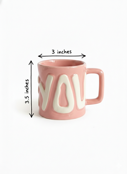 Pink “Love” Mug (Pack of 1)