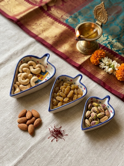 Hut Condiments and Snacks Trays (Set of 3)