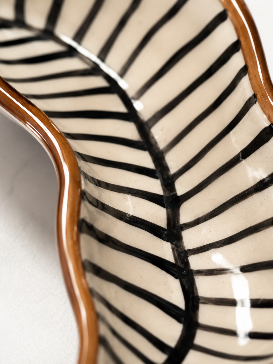 Black Lines Artisan Tray