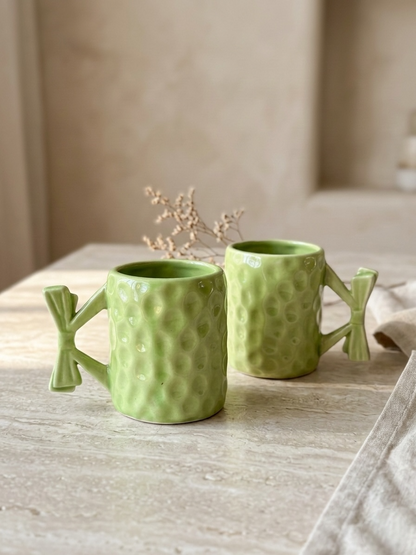 Green Ribbon Mugs