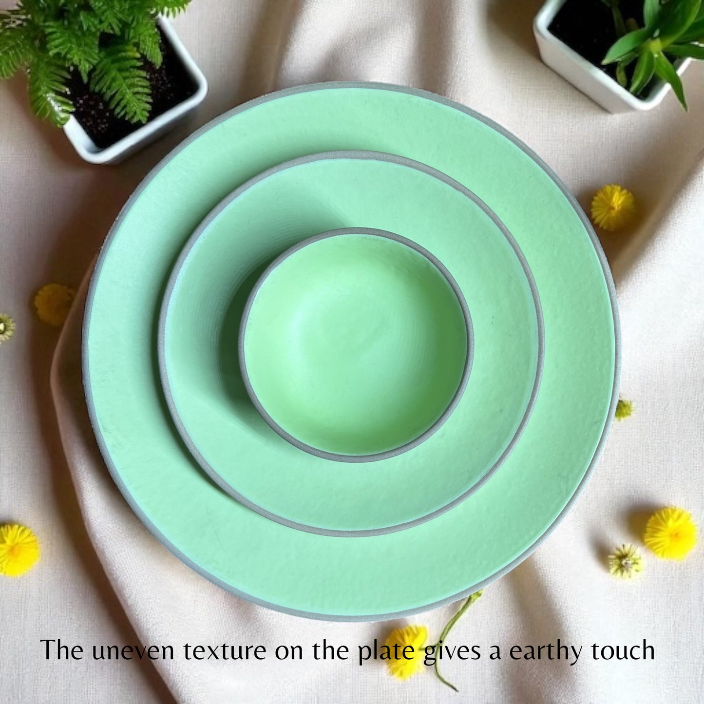 Earthy Mint Dinner set (18pcs)