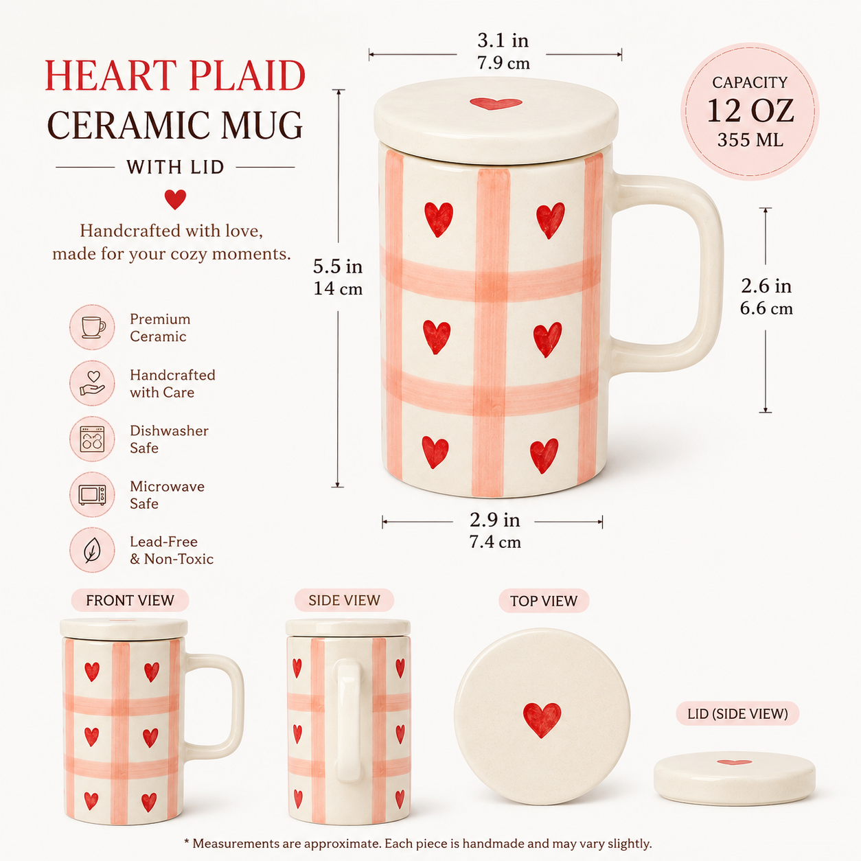Love Notes & Latte Mug With Lid
