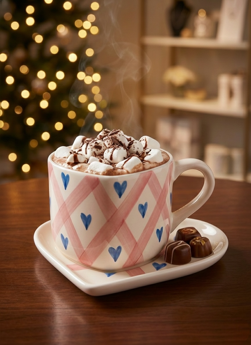 Big WholeHeart Mug Saucer