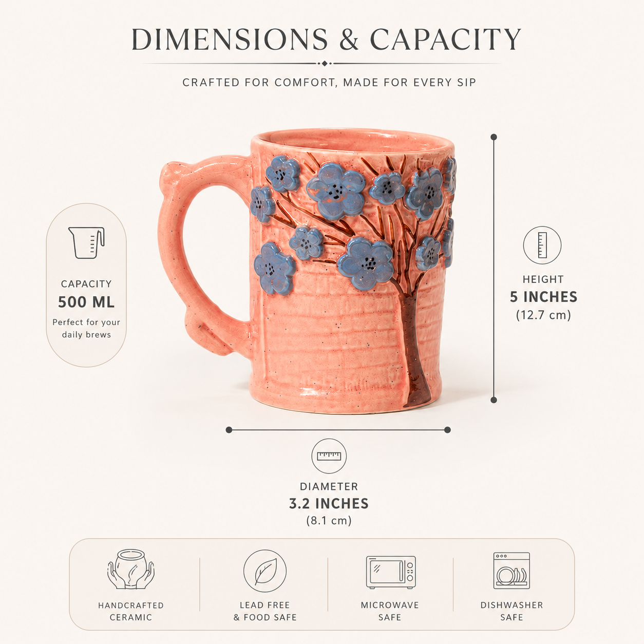 Pink Tree Mug