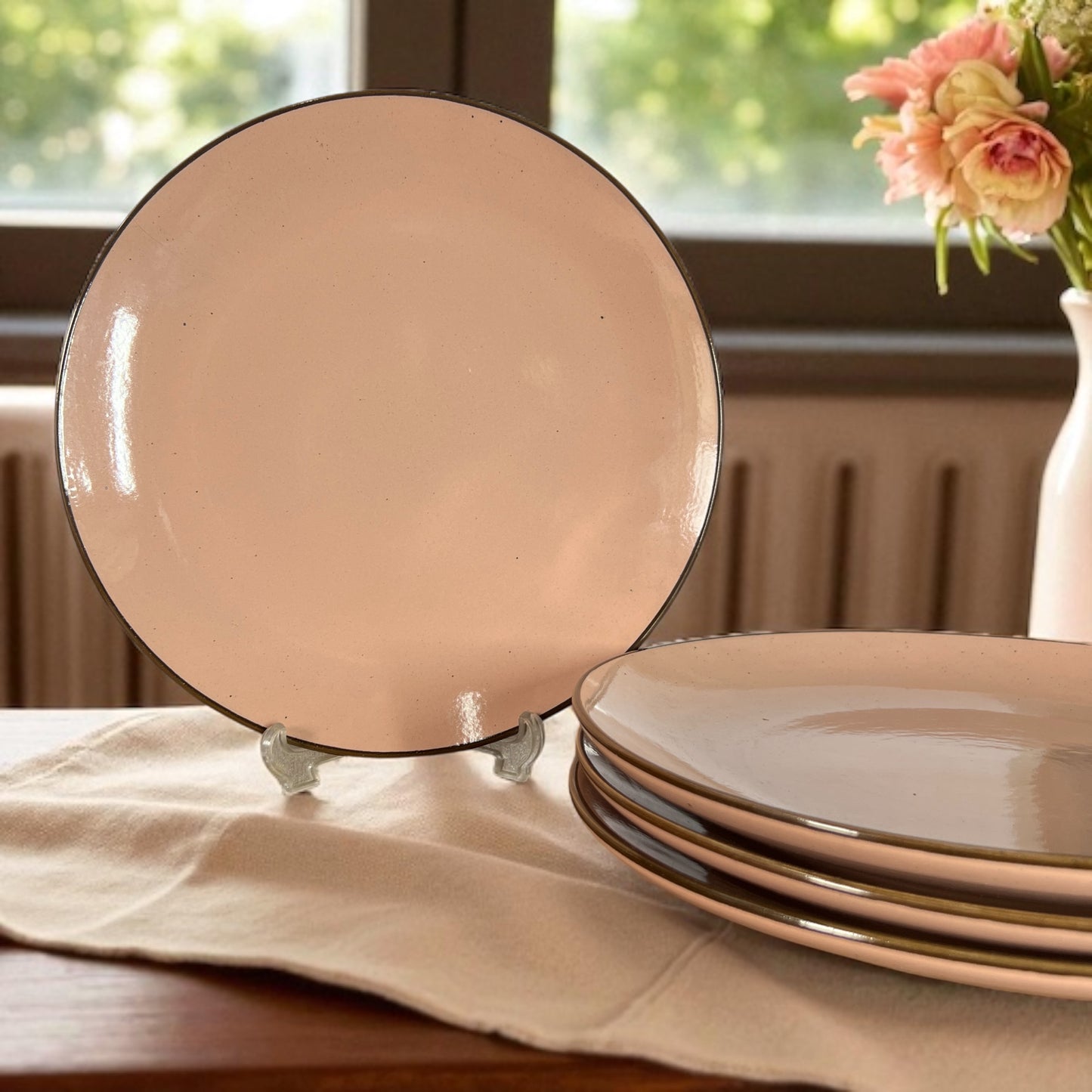 Coffee Brown Dinner Plates Set of 4