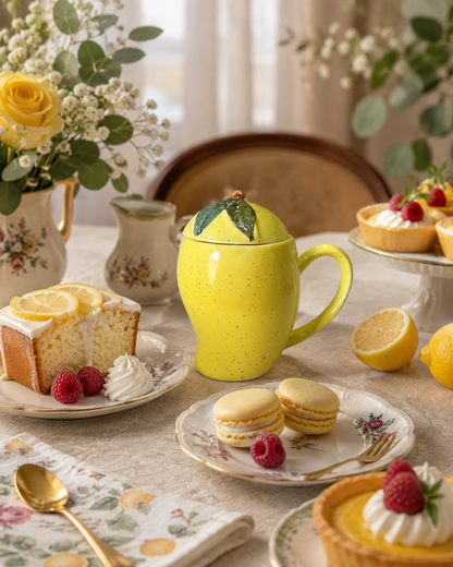 Mango Moon Mug with Lid & Straw