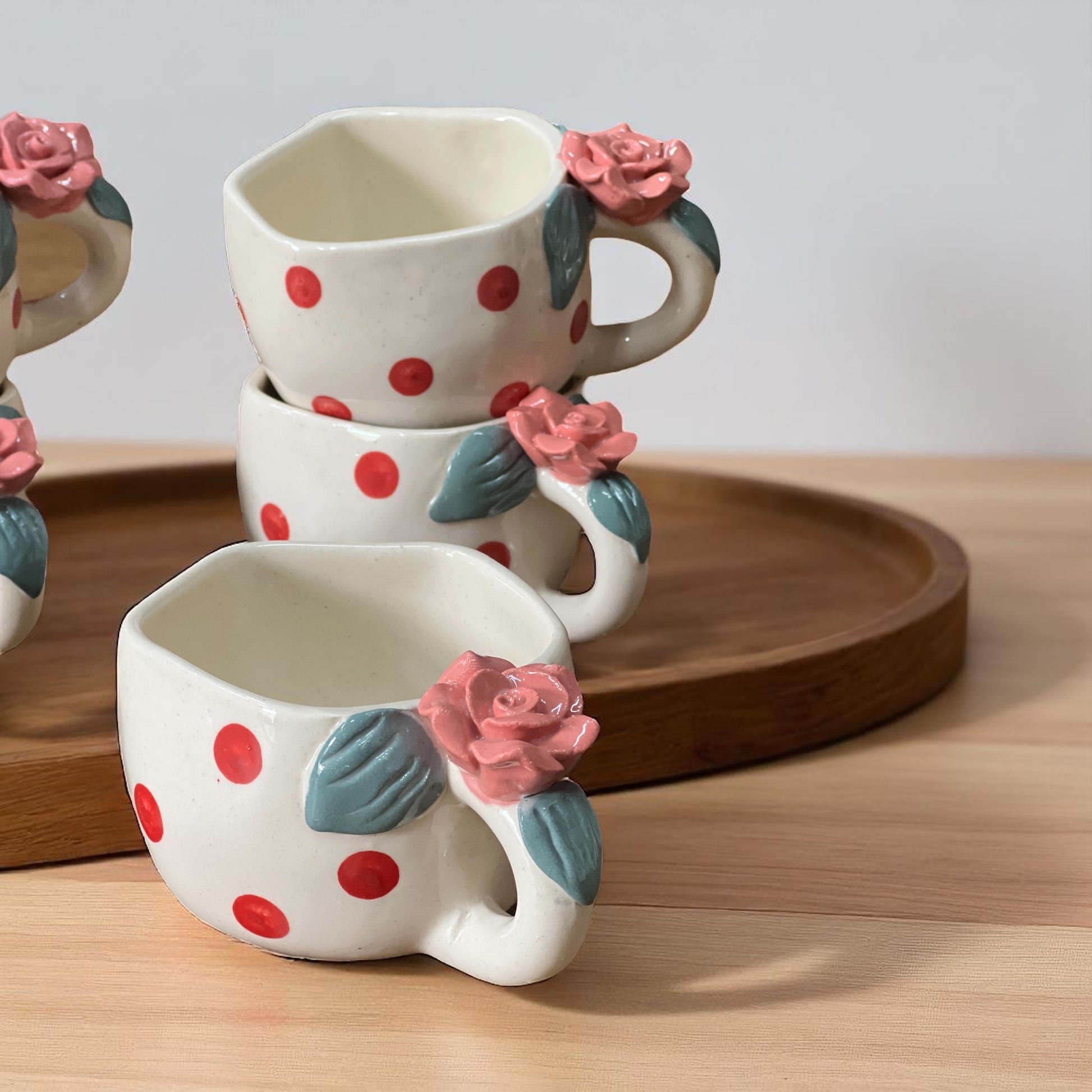 Rose given twice Set of 6