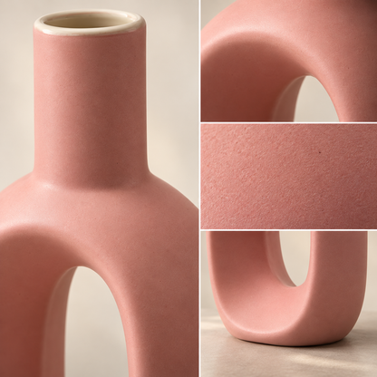 Hollow Pink Vase