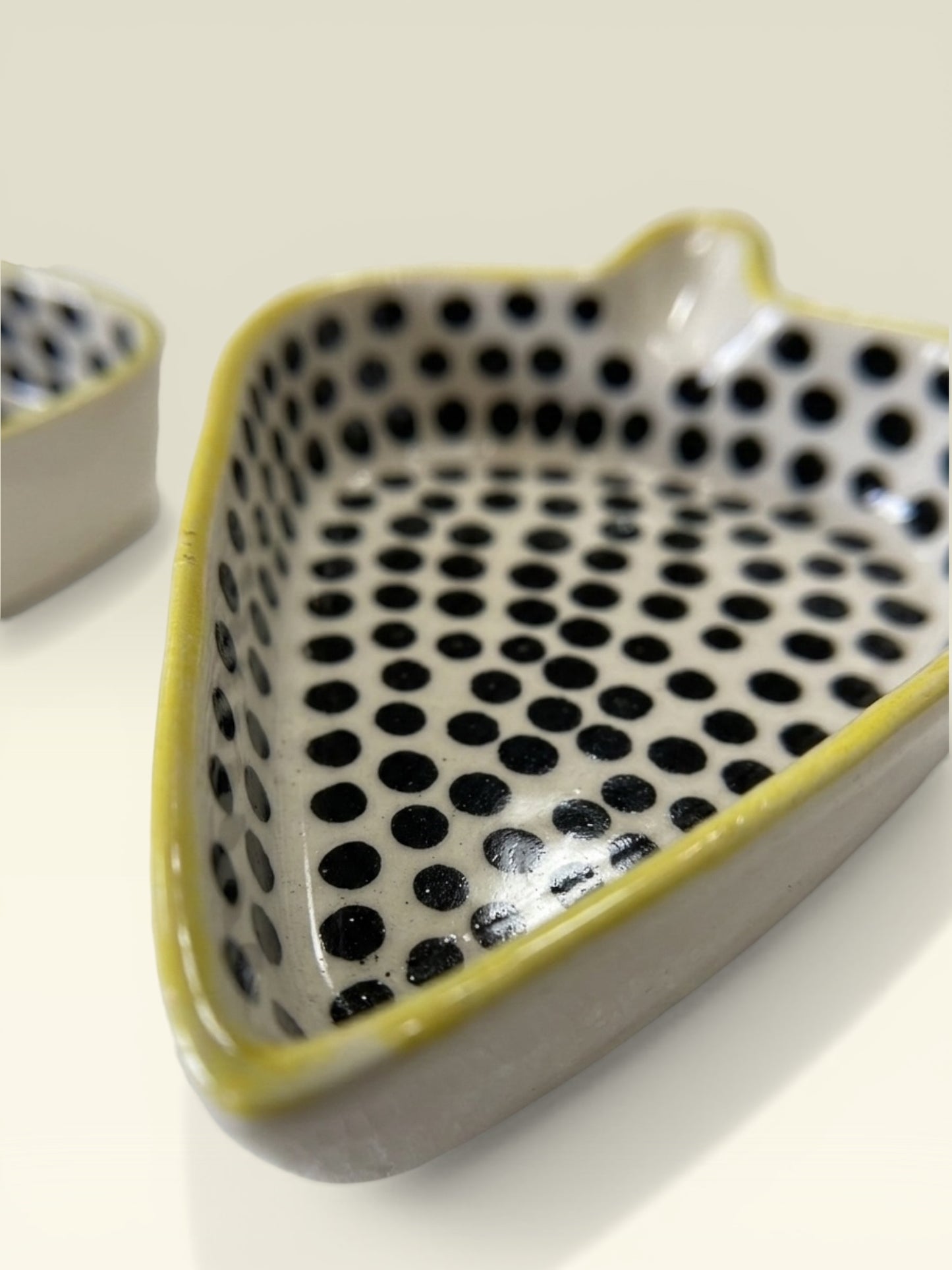 Polka Dots Condiments and Snacks Trays (Set of 3)