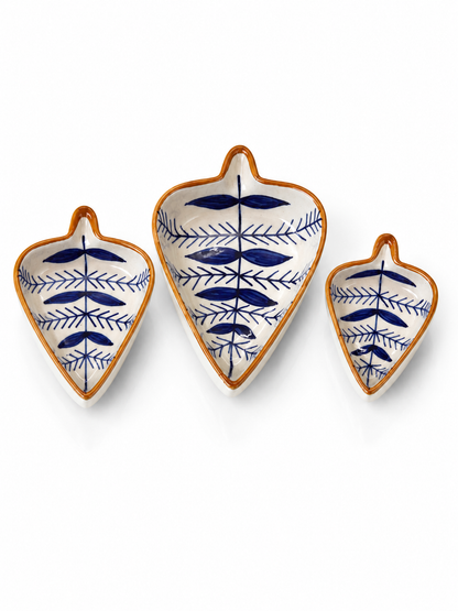 Botanical Condiments and Snacks Trays (Set of 3)