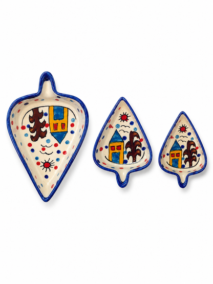 Hut Condiments and Snacks Trays (Set of 3)