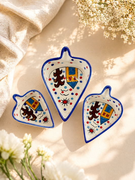 Hut Condiments and Snacks Trays (Set of 3)