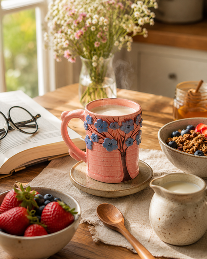 Pink Tree Mug