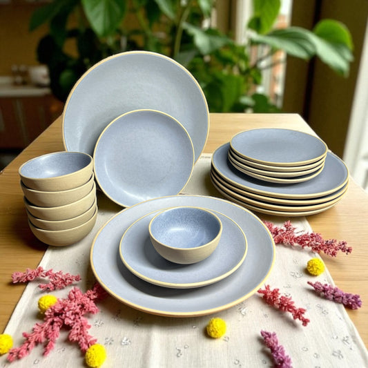 Earthy Blue Dinner set (18pcs)