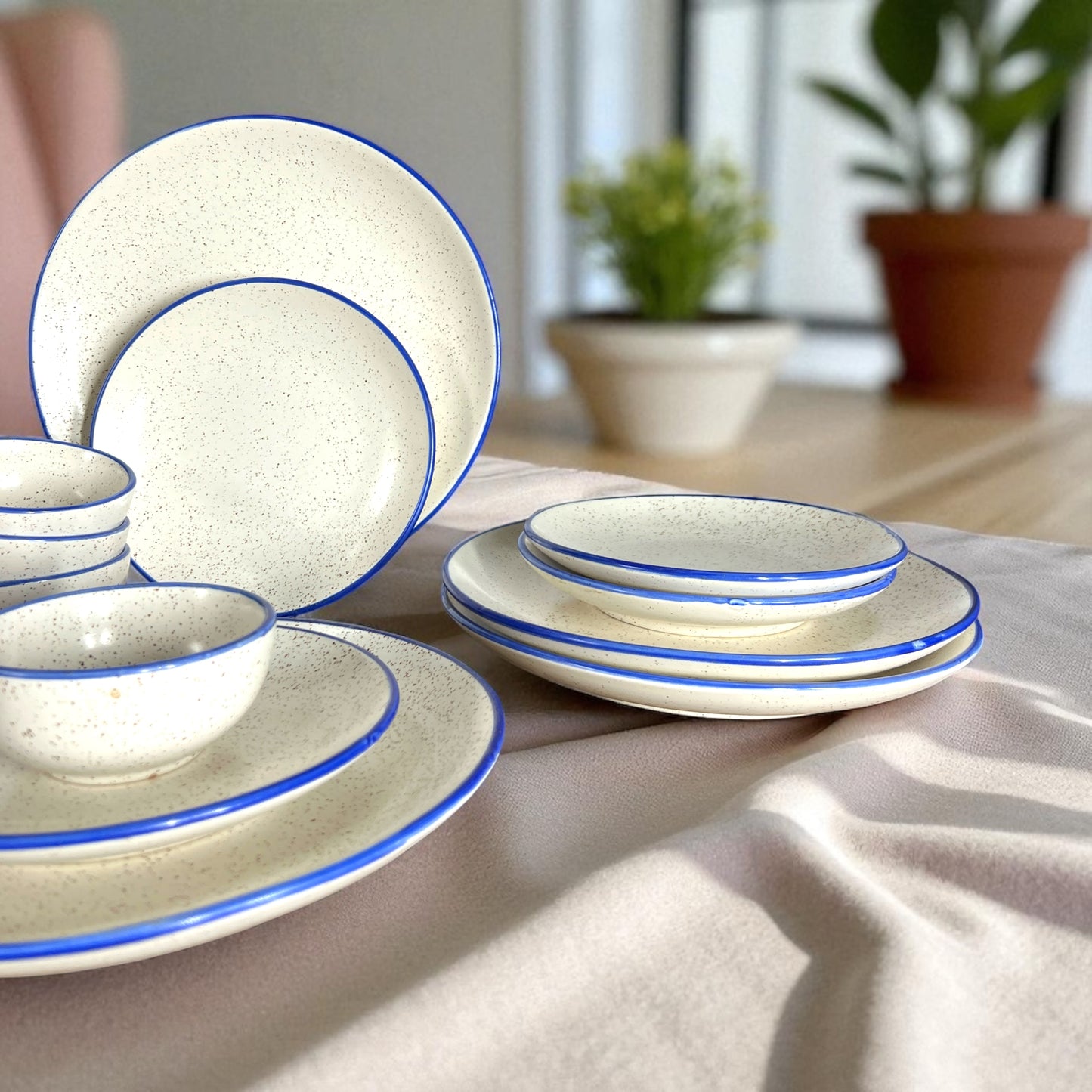 Marble White Dinner set (12 pcs)