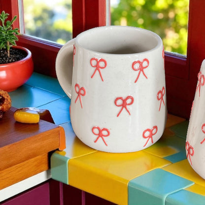 Two Pink Ribbon Mugs