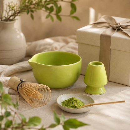 Green Matcha Bowl Set