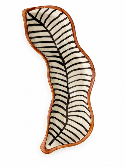 Black Lines Artisan Tray