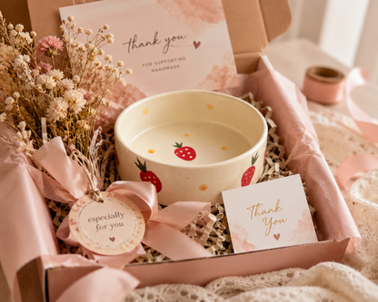 Strawberry Flat Snack Bowl