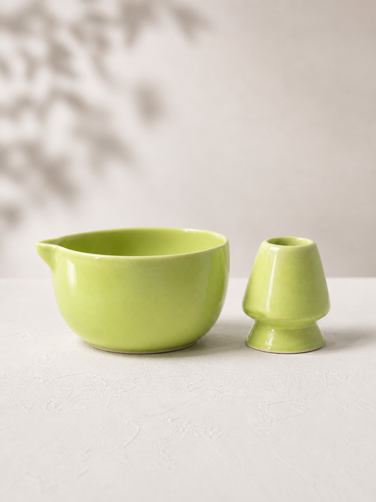 Green Matcha Bowl Set