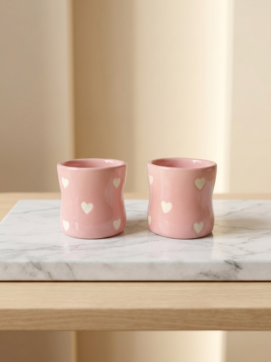 Cupid’s Pink Coffee Mugs (Pack of 2)