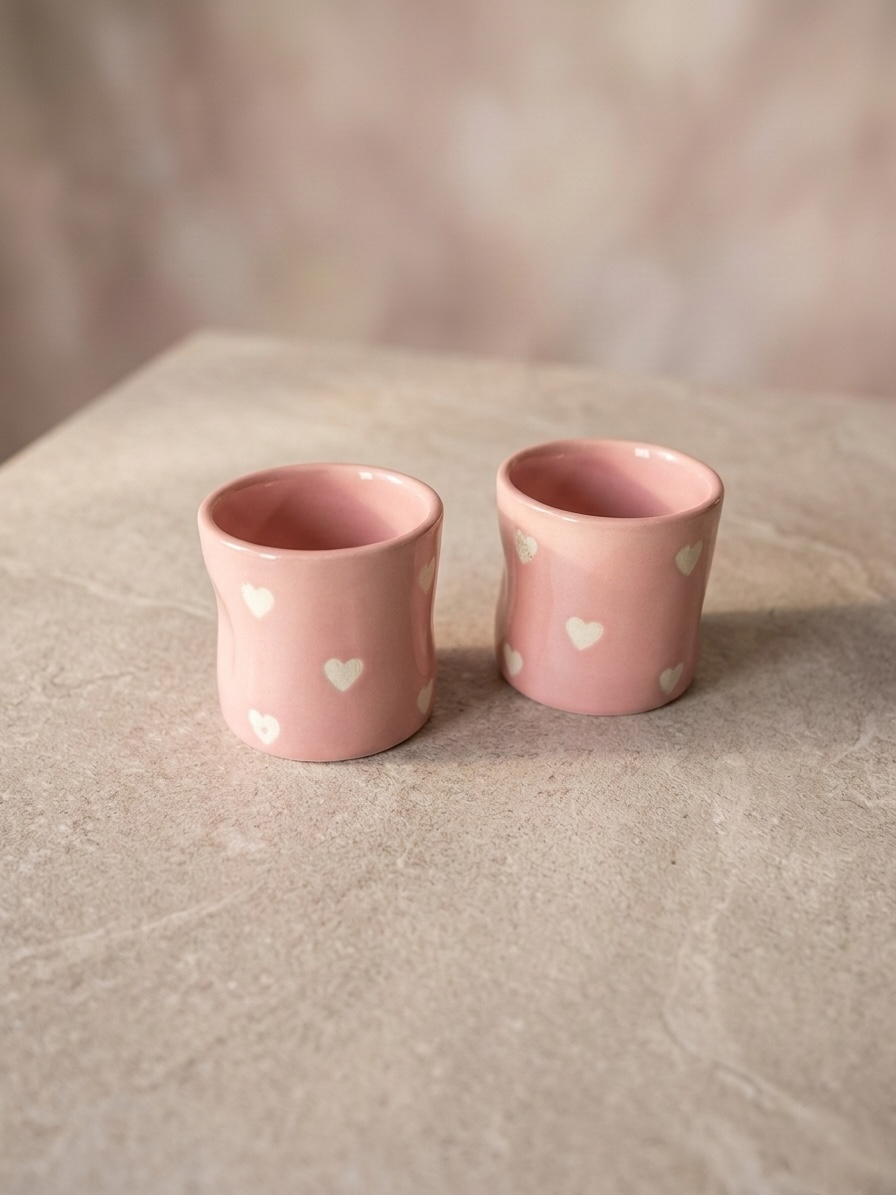 Cupid’s Pink Coffee Mugs (Pack of 2)