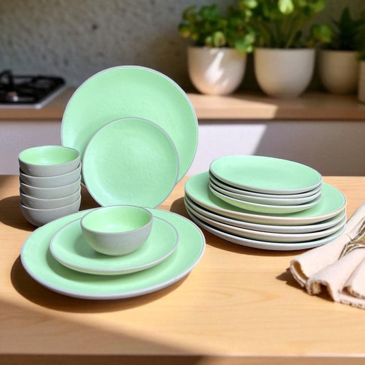 Earthy Mint Dinner set (18pcs)