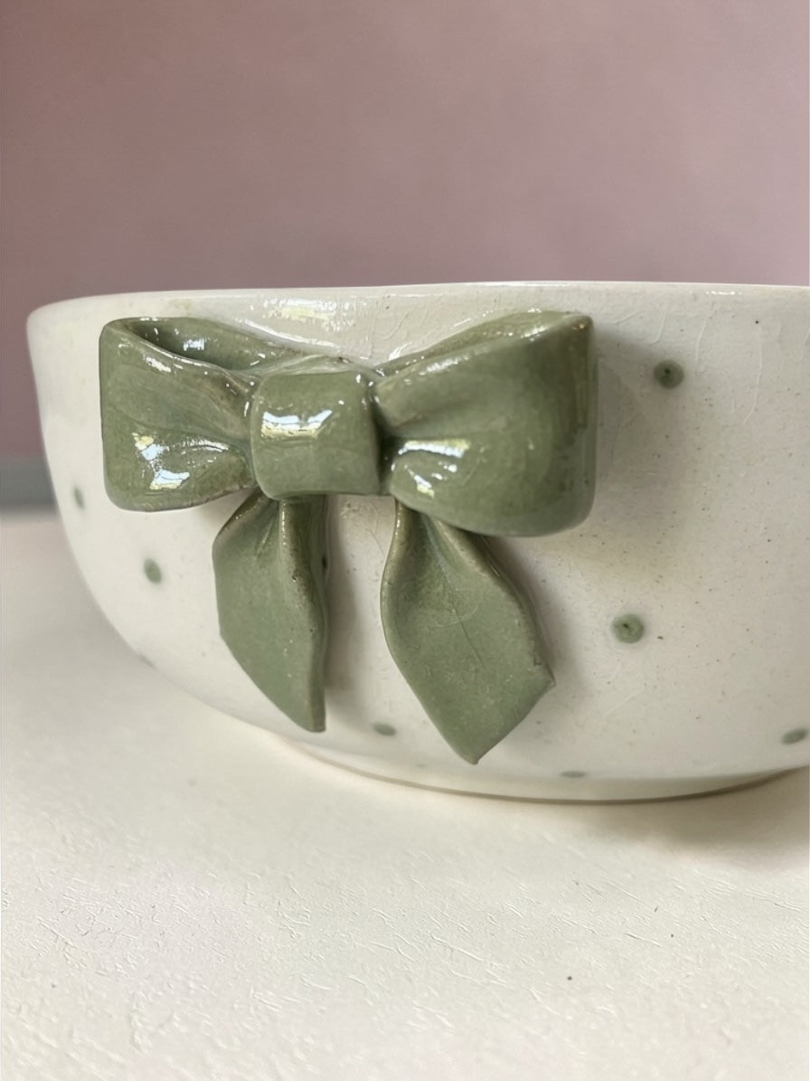 Green Bow Bowls (Pack of 2)