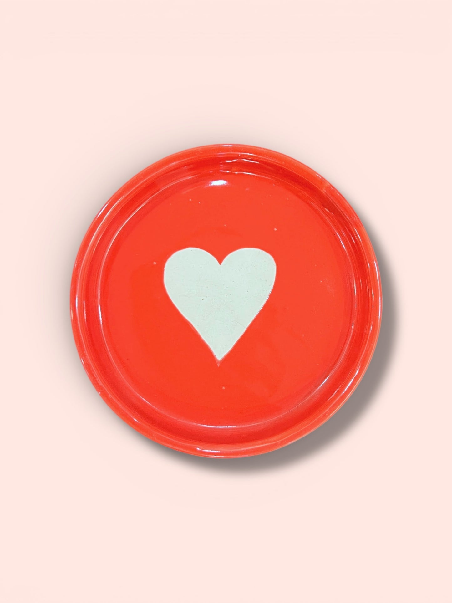 Red Heart Mug & Saucer (Pack of 1)