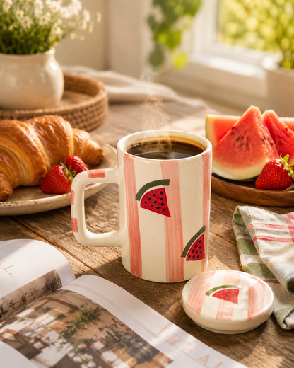 Melon Mood Mug With Lid