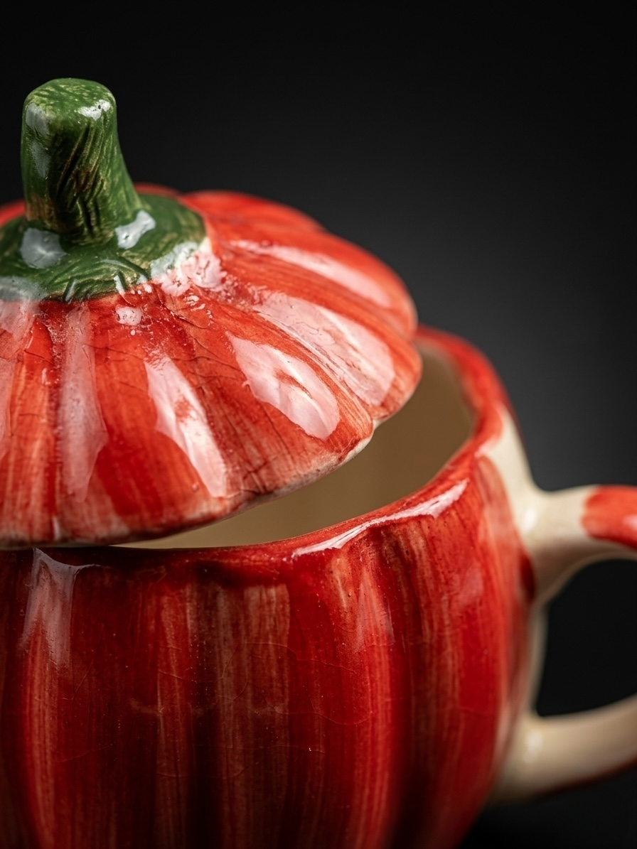 Red Pumpkin Pickle Jar