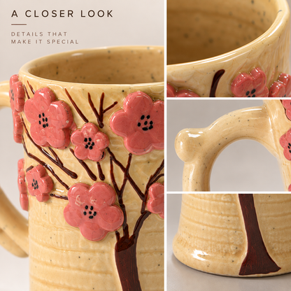 Beige Tree Mug