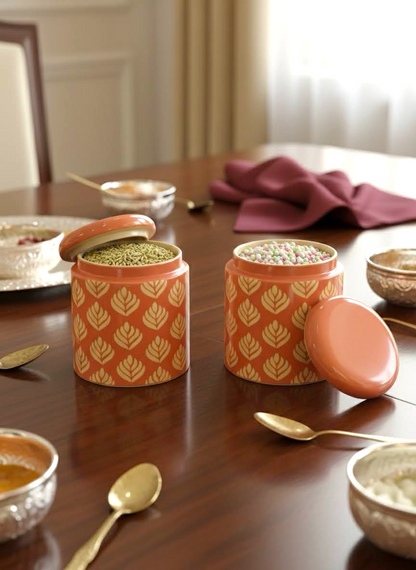 Pink Design Jars Pack of 2