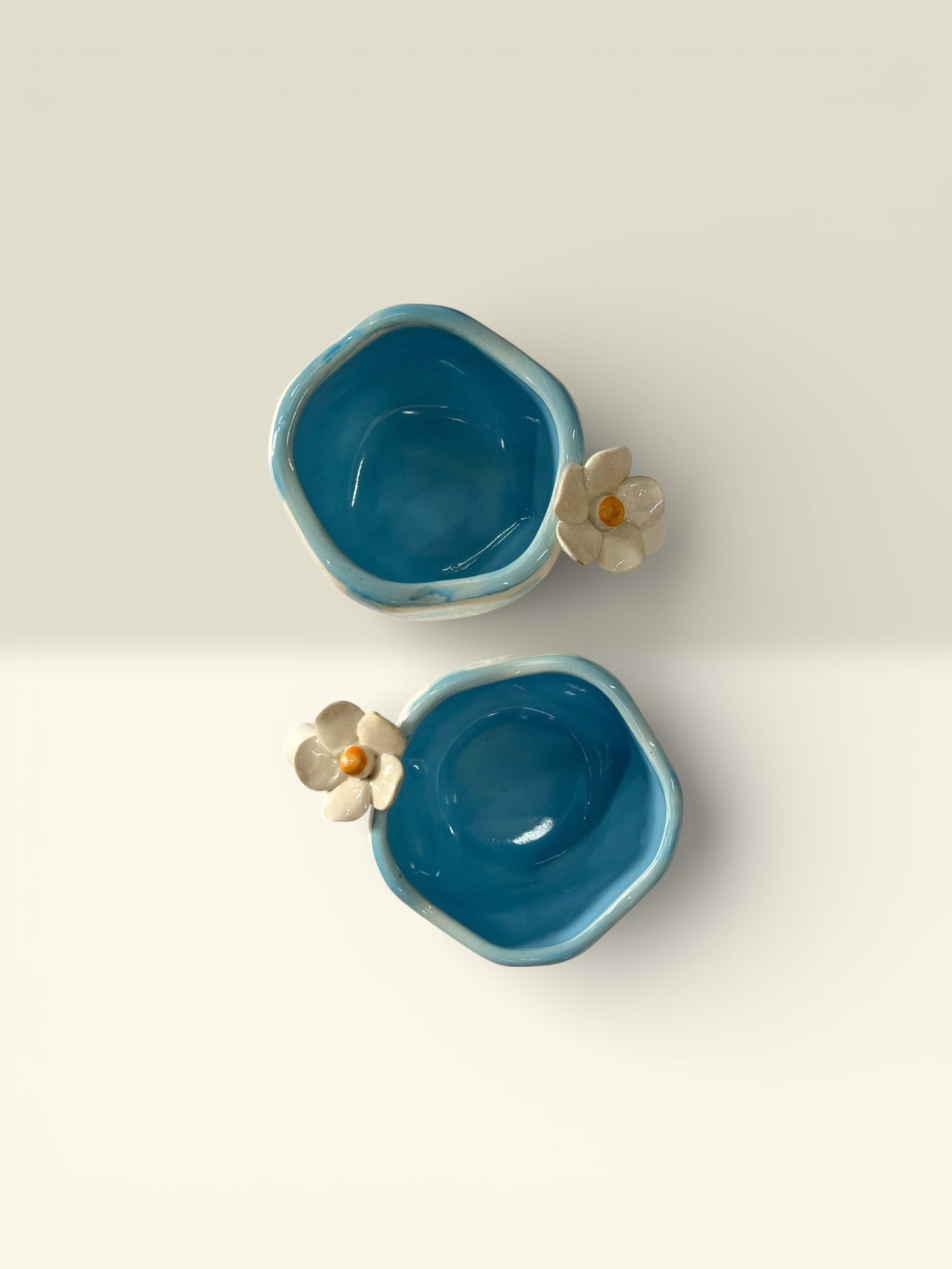 Blue Check Mugs Pack Of 2