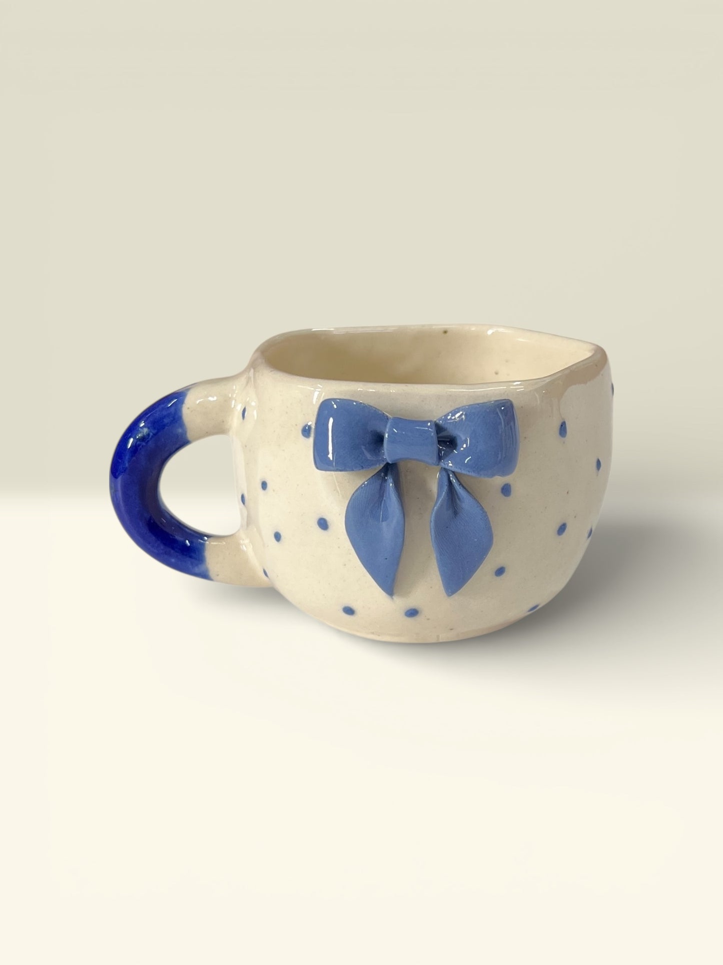 Blue Side Bow Mugs (Pack of 2)