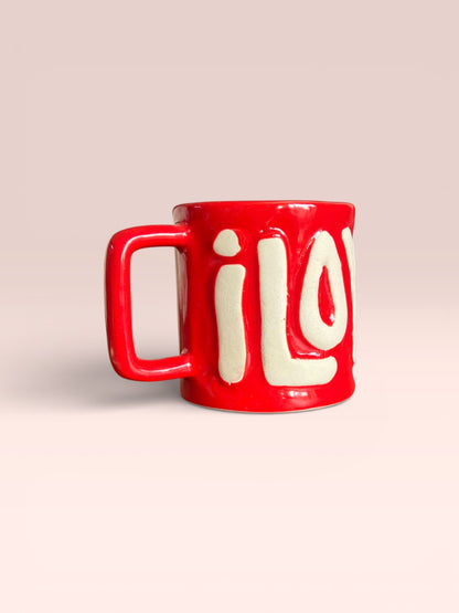 Red “Love” Mug (Pack of 1)