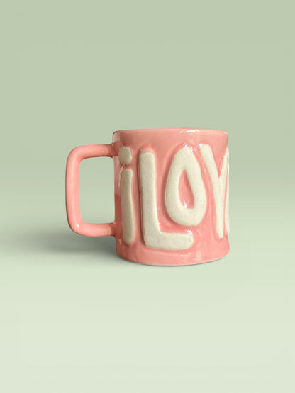 Pink “Love” Mug (Pack of 1)