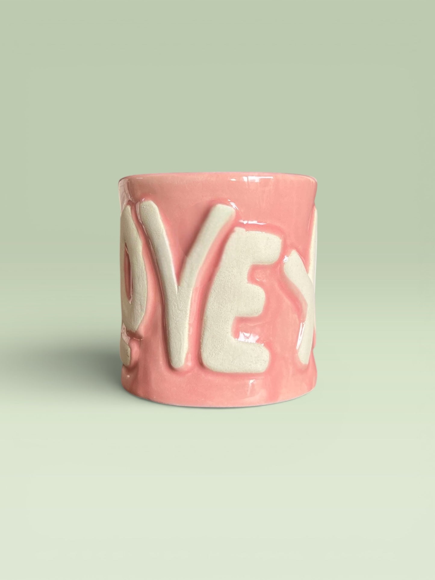 Pink “Love” Mug (Pack of 1)