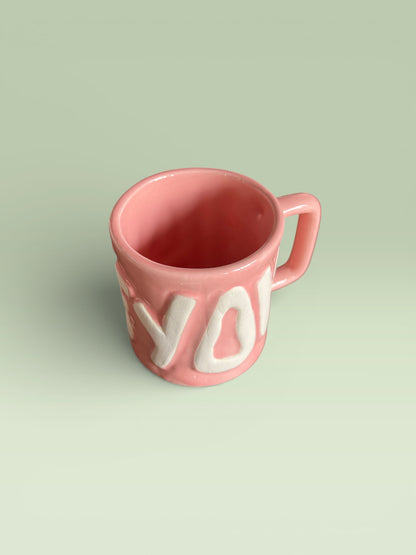 Pink “Love” Mug (Pack of 1)
