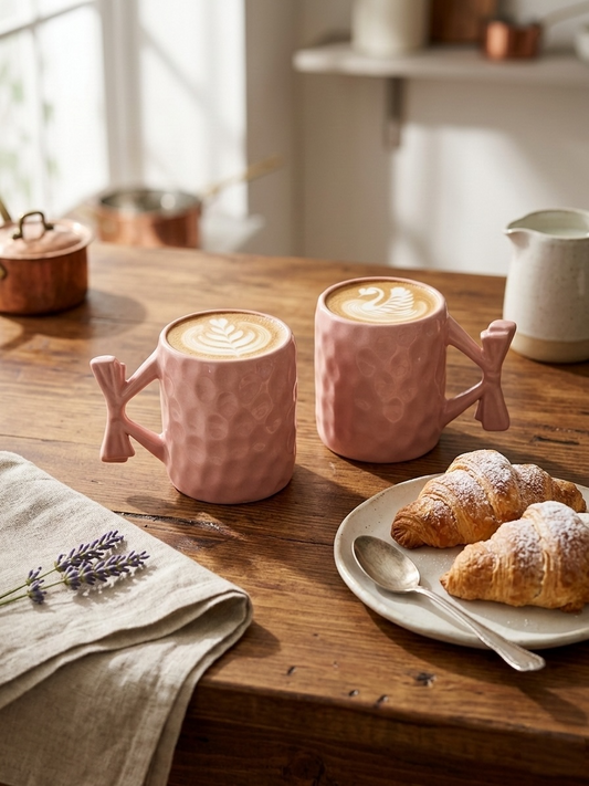Pink Ribbon Mugs (Pack of 2)